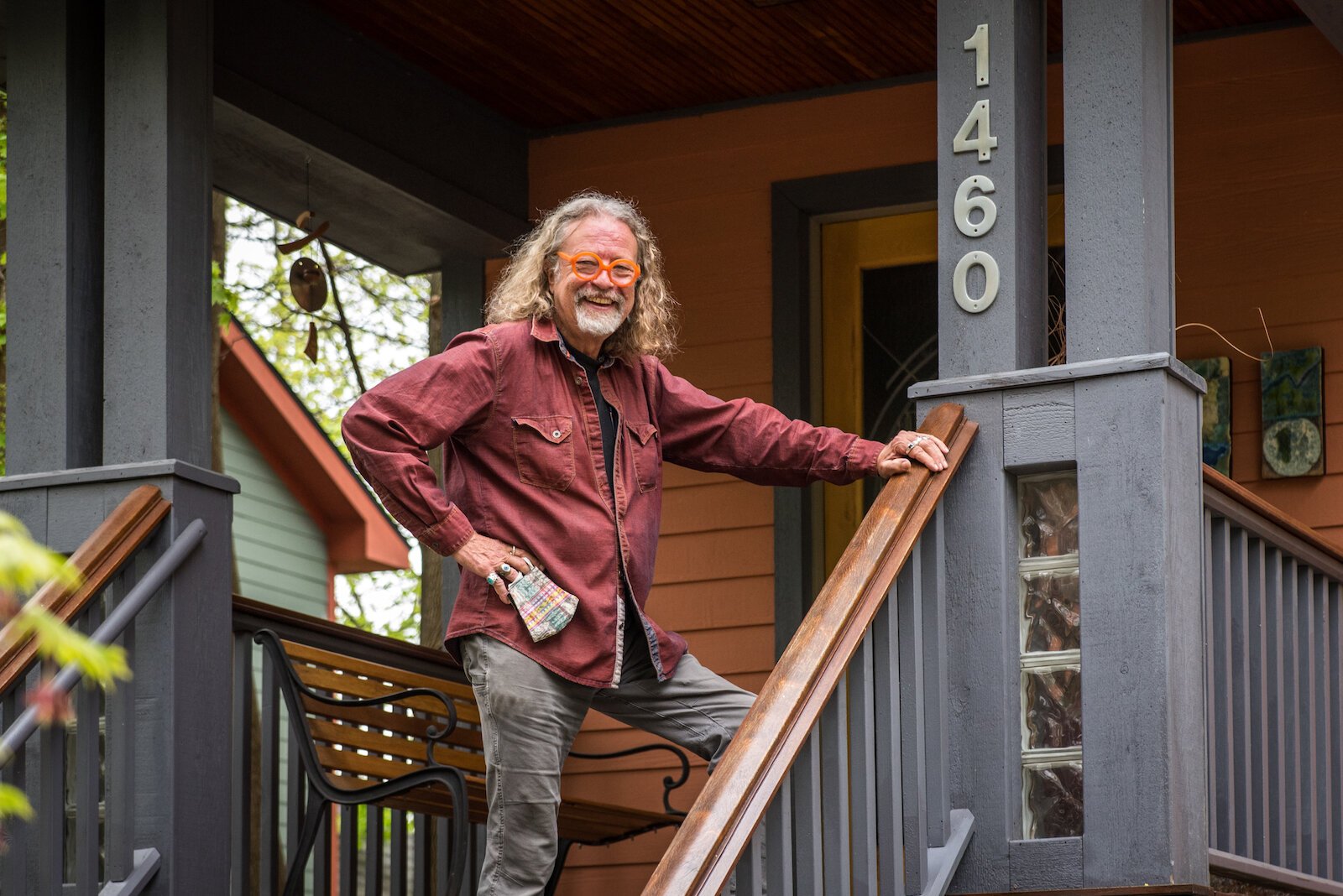 Bob Lakey, builder of his home and the house next door, belonging to Tom’s brother Kevin Kostrzewa.