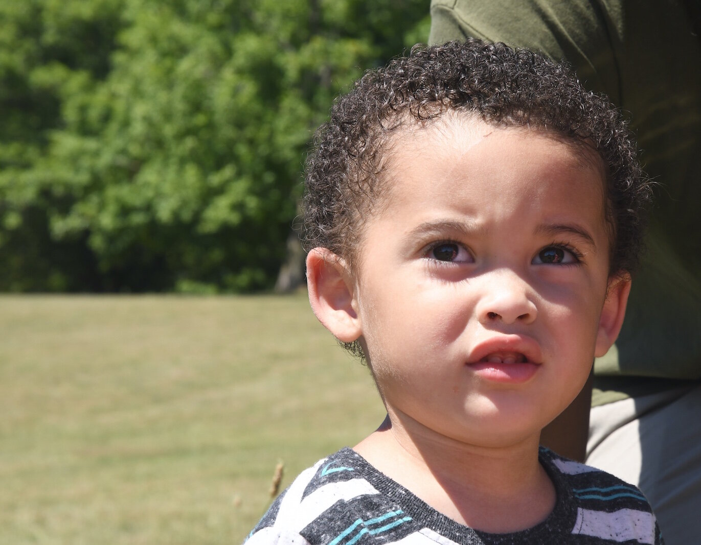 Greyson Hampton, 3, is on the autism spectrum.