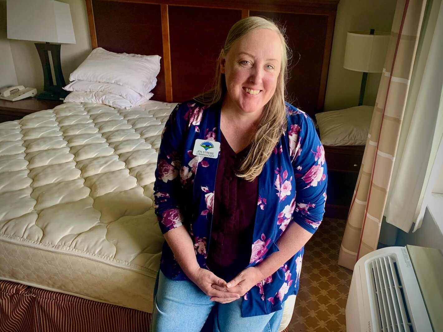 Jen Strebs, chairwoman of the Kalamazoo County Board of Commissioners, looks forward to seeing a Kalamazoo hotel converted into The Landing Place, a transitional shelter for unhoused local families.
